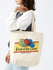 【FRUIT OF THE LOOM】キャンバス トートバッグ / A4可 / ユニセックス / プリント