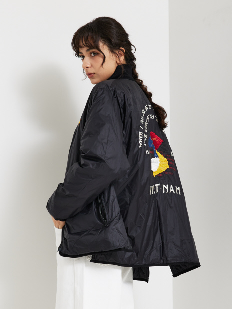 【TAION/タイオン】JAPAN SPECIAL REVERSIBLE "VETJAN" DOWN JACKET/ジャパンスペシャルリバーシブルブルゾン/スーベニア/ベトジャン/ユニセックス