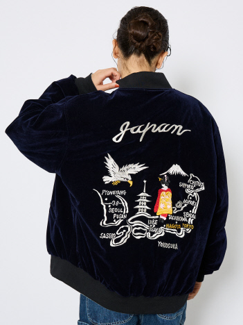ABAHOUSE - 【TAION/タイオン】JAPAN SPECIAL RIVERSIBLE SOUVENIR JACKET/ ジャパンスペシャル リバーシブル スカジャン ダウンジャケット/JK04JS【予約】