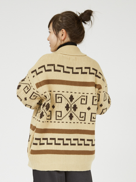 【PENDLETON /ペンドルトン 】WESTERLEY Cardigan/ 総柄 カウチンセーター