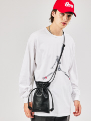 アバハウス
【YArKA/ヤーカ】real leather drawstring 2way shoulder bag /リアルレザー巾着バッグ【予約】