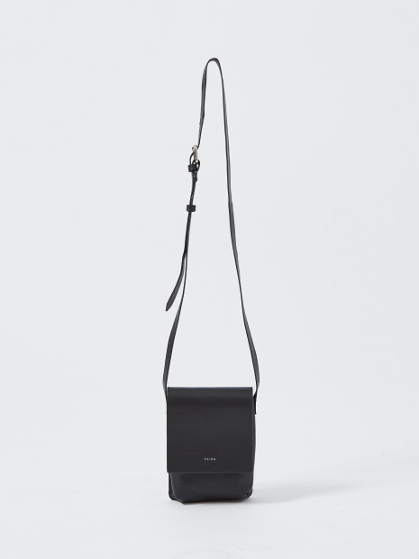 【YArKA/ヤーカ】real leather box flap shoulder bag /リアルレザーフラップ ショルダー バッグ【予約】