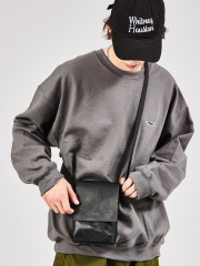 【YArKA/ヤーカ】real leather box flap shoulder bag /リアルレザーフラップ ショルダー バッグ