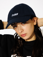 【POLeR/ポーラー】WOOL EMB BASEBALL CAP/ウールシンプルロゴキャップ