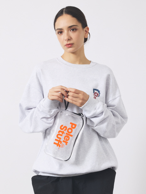 【POLeR/ポーラー】PVC CLEAR POUCH M/クリア防水ポーチ【予約】