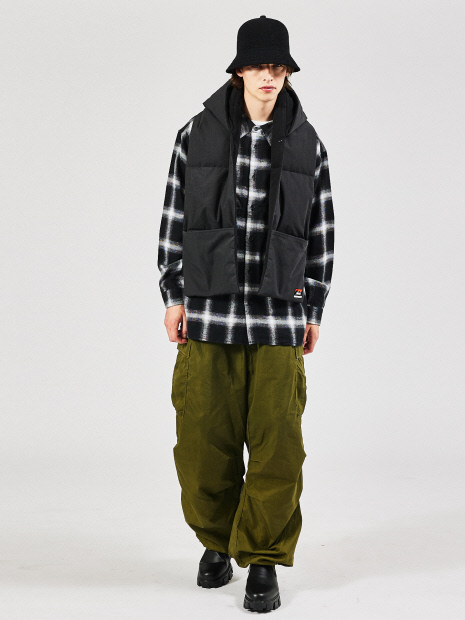 【NANGA/ナンガ】×TEMPRA HINOC DOWN MUFFLE/フード付きダウンマフラー/UNISEX【予約】