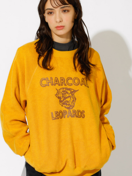 【ORIGINAL Charcoal × Americana】Leopards スウェット / ロゴ / クルーネック【オリジナル チャコール × アメリカーナ】コラボレーション【予約】