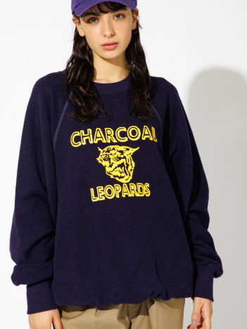 【ORIGINAL Charcoal × Americana】Leopards スウェット / ロゴ / クルーネック【オリジナル チャコール × アメリカーナ】コラボレーション【予約】