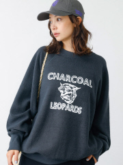 ＜25SS新色＞【ORIGINAL Charcoal × Americana】Leopards スウェット / ロゴ / クルーネック【オリジナル チャコール × アメリカーナ】コラボレーション