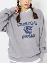 SELECT BY ABAHOUSE (Ladie's) - 25AW新色追加【ORIGINAL Charcoal × Americana】Leopards スウェット / ロゴ / クルーネック【オリジナル チャコール × アメリカーナ】コラボレーション【予約】