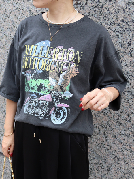 【MICA&DEAL×GOOD ROCK SPEED】ロックT / 5分袖 / プリントTシャツ / コラボ