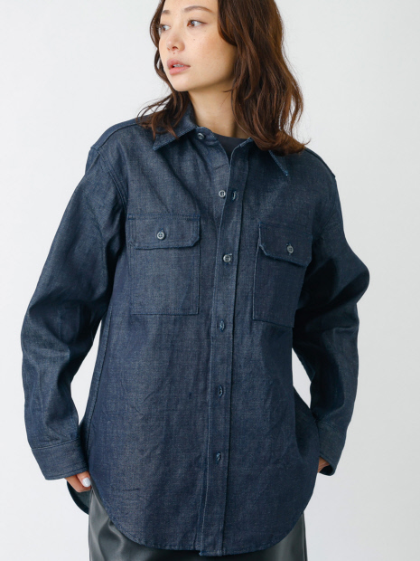 【woadblue /ウォードブルー】CPO SHIRT JACKET / CPO シャツジャケット / デニムジャケット / デニムシャツ