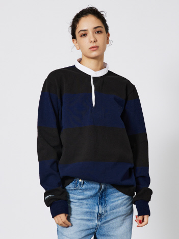 【BARBARRIAN / バーバリアン】HENLEY NECK/ヘンリーネック/ラガーシャツ