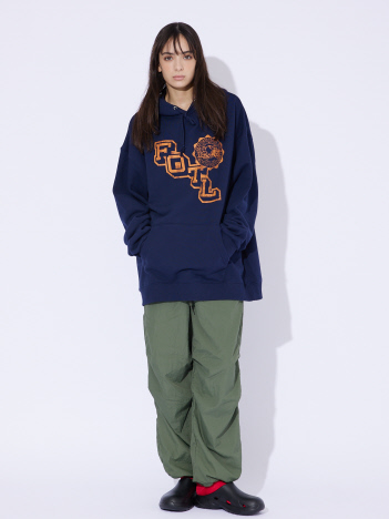 【FRUIT OF THE LOOM/フルーツオブザルーム】FTLカレッジロゴレトロパーカー/ RETRO LOGO HOODIE