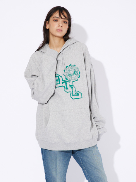 【FRUIT OF THE LOOM/フルーツオブザルーム】FTLカレッジロゴレトロパーカー/ RETRO LOGO HOODIE【予約】