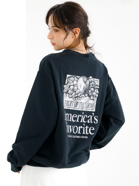 【FRUIT OF THE LOOM】ロゴスウェット / バックプリント / PRINT LOGO SWEAT / 長袖【WEB限定】