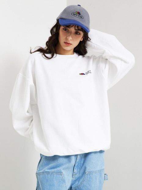 【FRUIT OF THE LOOM】スウェット / ワンポイント刺繍 / 長袖 / PRINT LOGO SWEAT【WEB限定】