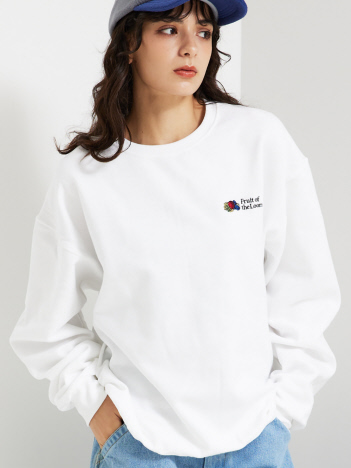 SELECT BY ABAHOUSE (Ladie's) - 【FRUIT OF THE LOOM】スウェット / ワンポイント刺繍 / 長袖 / PRINT LOGO SWEAT【WEB限定】