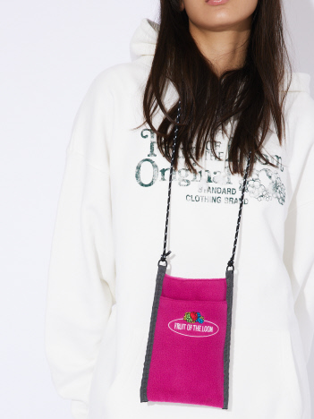 【FRUIT OF THE LOOM/フルーツオブザルーム】FREECE SHOULDER BAG/フリースショルダーバッグ