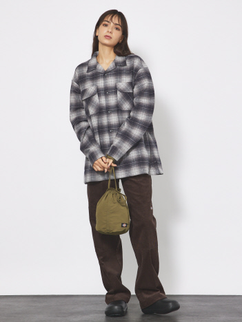 【DICKIES/ディッキーズ】WORKERS NYLON DS SHOULDER BAG/ナイロンショルダーバッグ/巾着