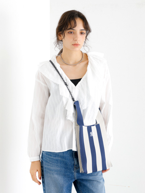 【FRUIT OF THE LOOM】ストライプ ミニショルダーバッグ / STRIPED MINI SHOULDER BAG【WEB限定】