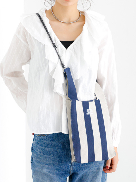 【FRUIT OF THE LOOM】ストライプ ミニショルダーバッグ / STRIPED MINI SHOULDER BAG【WEB限定】