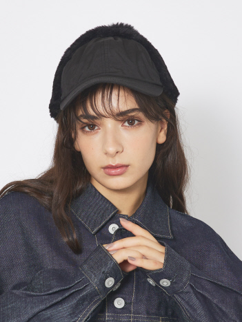 【RUBEN/ルーベン】NYLON EARCOVER CAP/ナイロンイヤーカバーファーキャップ/RUS-6417