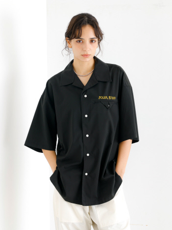 【POLeR/ポーラー】TOURIST SHIRT/スーベニア/ボーリング/6分袖開襟シャツ