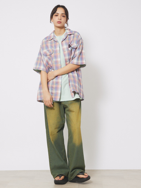 【PENDLETON/ペンドルトン】Open Collar Shirt/ボードシャツ/オープンカラー半袖チェックシャツ【予約】