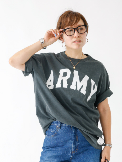 【TOP KHAKI /トップカーキ】JOHNBULL/ジョンブル/ARMY プリントTシャツ/ ユニセックス【予約】