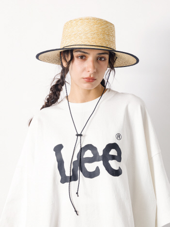 【Lee/リー】SUPERSIZED LEE LOGO T/フロントロゴ ビッグシルエット 半袖Tシャツ / フリーサイズ【予約】