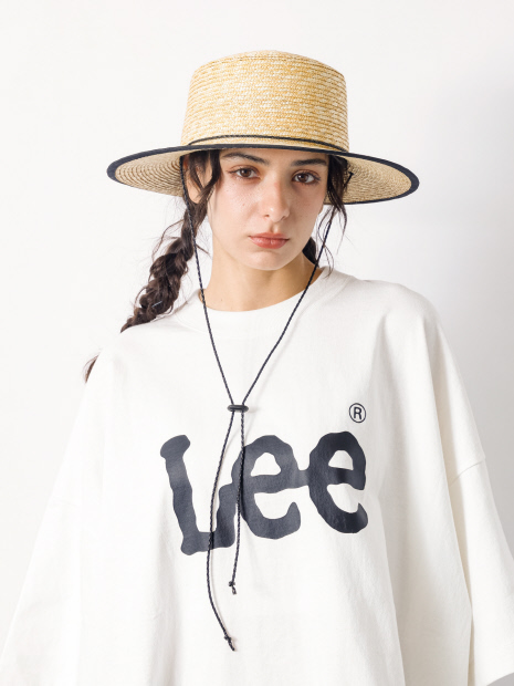 【Lee/リー】SUPERSIZED LEE LOGO T/フロントロゴ ビッグシルエット 半袖Tシャツ / フリーサイズ【予約】