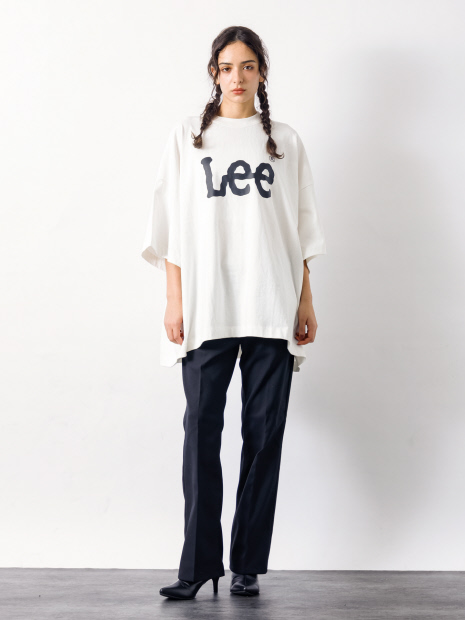 【Lee/リー】SUPERSIZED LEE LOGO T/フロントロゴ ビッグシルエット 半袖Tシャツ / フリーサイズ【予約】