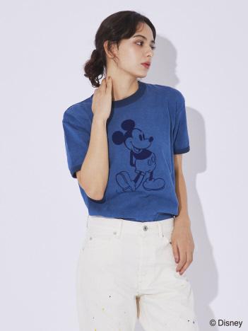 【GOOD ROCK SPEED/グッドロックスピード】Disney / Mickey/ フロッキー/リンガーTシャツ【予約】