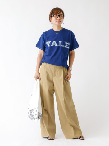 【The BOOK STORE / ブックストア 】YALE  POCKET TEE /イェール大学 /カレッジロゴ /ポケットTシャツ