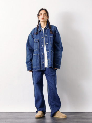 【UNIVERSAL OVERALL / ユニバーサルオーバーオール】12.75oz CONE DENIM COVERALL/デニム カバーオール/HT2433400【予約】