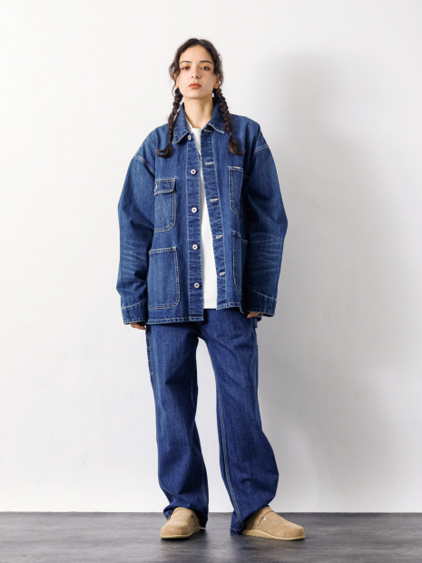 【UNIVERSAL OVERALL / ユニバーサルオーバーオール】12.75oz CONE DENIM COVERALL/デニム カバーオール/HT2433400【予約】