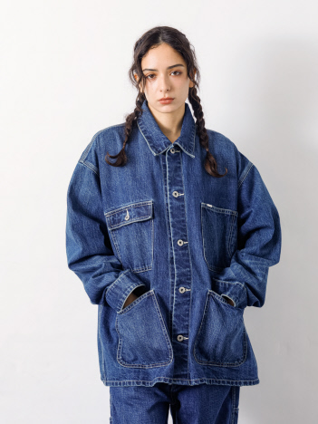 【UNIVERSAL OVERALL / ユニバーサルオーバーオール】12.75oz CONE DENIM COVERALL/デニム カバーオール/HT2433400【予約】