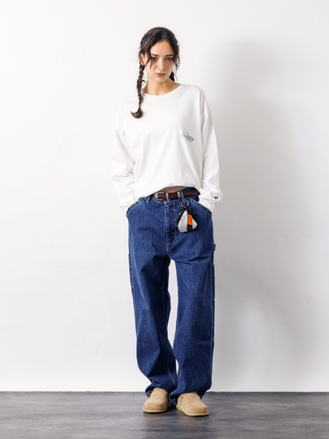 【UNIVERSAL OVERALL / ユニバーサルオーバーオール】12.75oz CONE DENIM PAINTER PANTS/デニム ペインターパンツ/ HT2433601【予約】