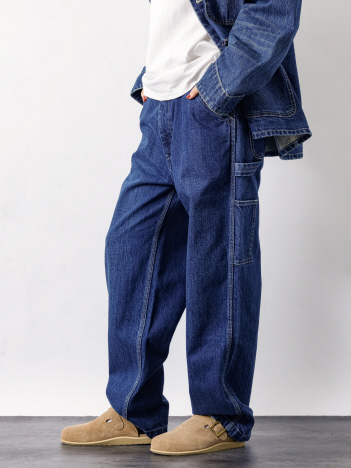 【UNIVERSAL OVERALL / ユニバーサルオーバーオール】12.75oz CONE DENIM PAINTER PANTS/デニム ペインターパンツ/ HT2433601【予約】