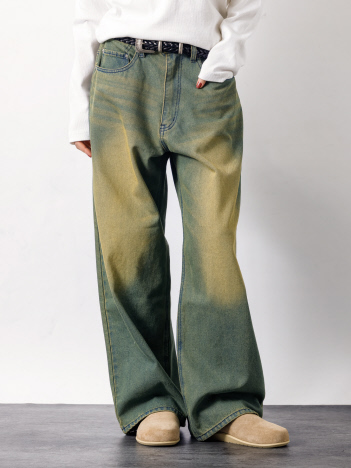 SLUB DENIM BAGGY PANTS /スラブ デニム バギー パンツ【予約】