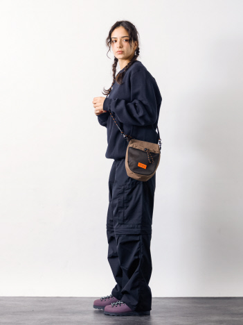 【UNIVERSALOVERALL / ユニバーサルオーバーオール】Front mesh zile mini shoulder /フロントメッシュミニショルダーバッグ/UVO-204