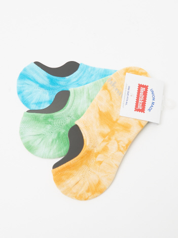 【Healthknit/ヘルスニット】タイダイシューインソックス/191-3682/靴下/アンクルソックス /3足組 /タイダイ【WEB限定】