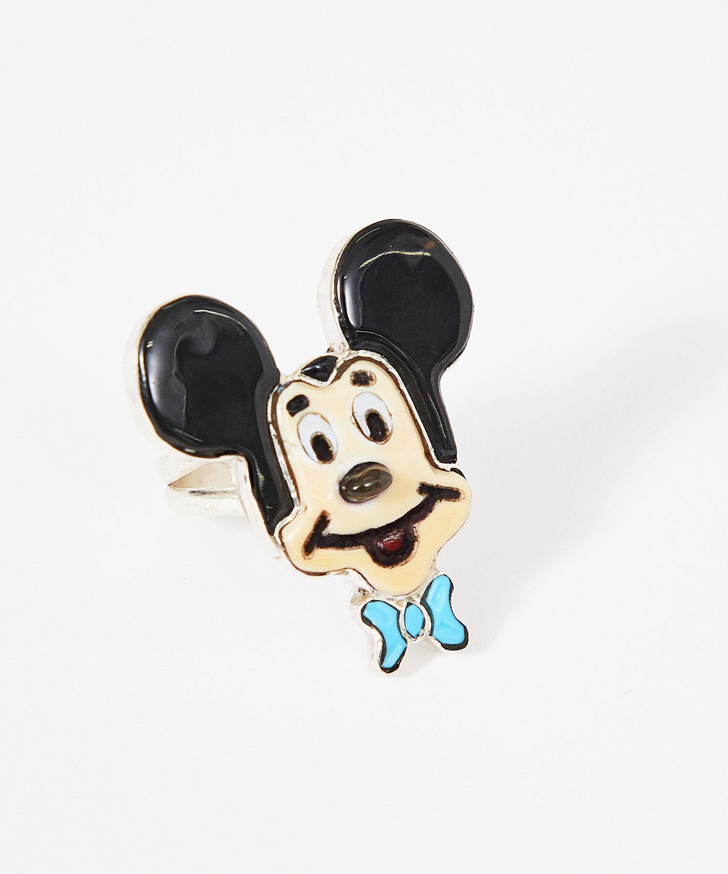 INDIAN JEWELRY ZUNI Character's Channel Inlay Silver/インディアンジュエリー/ ズニ族 ...