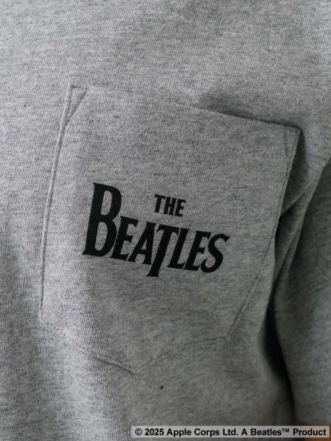 【JOHNBULL/ジョンブル】The Beatles ワンポイントロゴTシャツ / ビートルズ / 半袖 / 無地 ポケットTシャツ【WEB限定】