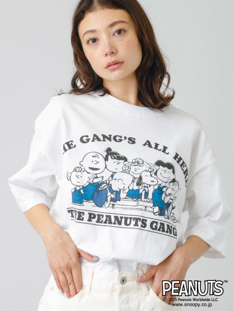 【JOHNBULL/ジョンブル】PEANUTS プリントTシャツ / スヌーピー / 半袖【WEB限定】