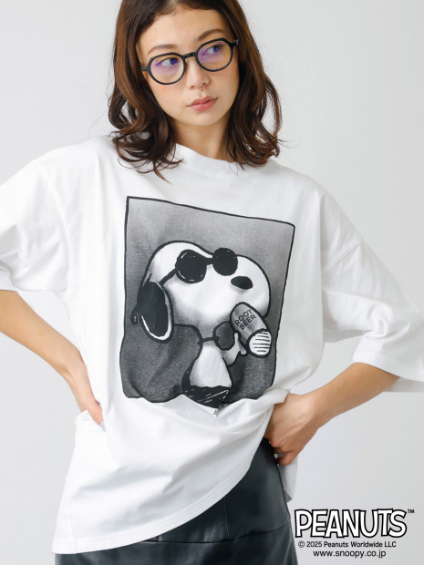 【JOHNBULL/ジョンブル】PEANUTS プリントTシャツ / スヌーピー / 半袖【WEB限定】【予約】