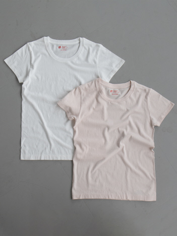 SELECT BY ABAHOUSE (Ladie's) - 【Hanes / ヘインズ】クルーネックTシャツ/ジャパンフィット/コットン100【2枚組】【WEB限定】【予約】