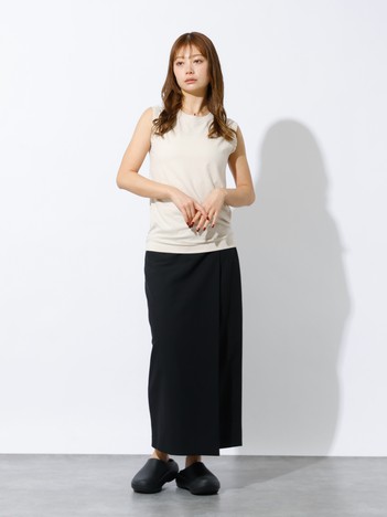 【Hanes / ヘインズ】クルーネックノースリーブTシャツ/コットン100/ノースリーブ【2枚組】【WEB限定】