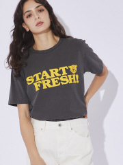 セレクト バイ アバハウス (レディース)
【MIXTA/ミクスタ】プリント Tシャツ / ロゴTシャツ / ねこ / 半袖【WEB限定】